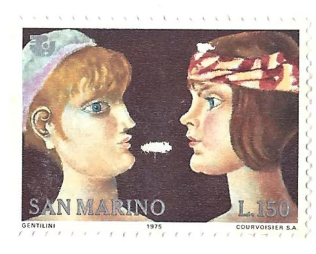 Stempel Stamp Neu San Marine 1975 Sm 948 Franco Gentilini wie auf dem Foto