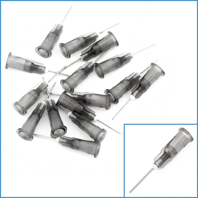 15pcs 22G Syringe Glue Dispenser Plastic Precision Liquid Applicator Gauge Tips