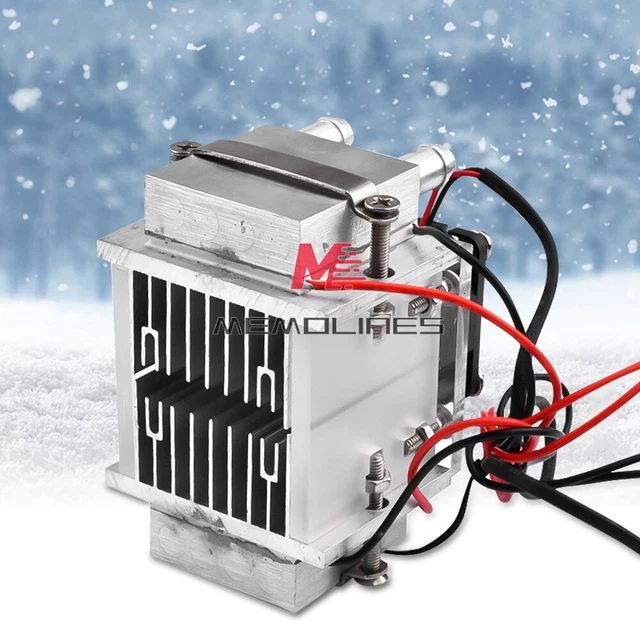 DC12V 12A 140W Semiconductor Cooler Water-cooled Equipment Aluminum Radiator+Fan