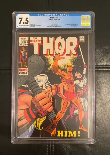 Thor 165 CGC 7.5 Marvel Silver Age Comics. 1st full appearance HIM, Adam Warlock