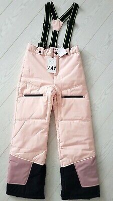 Zara Pantaloni Antivento Impermeabili Ragazze Rosa - 10 Anni (140 Cm) Nuovi Con Etichette
