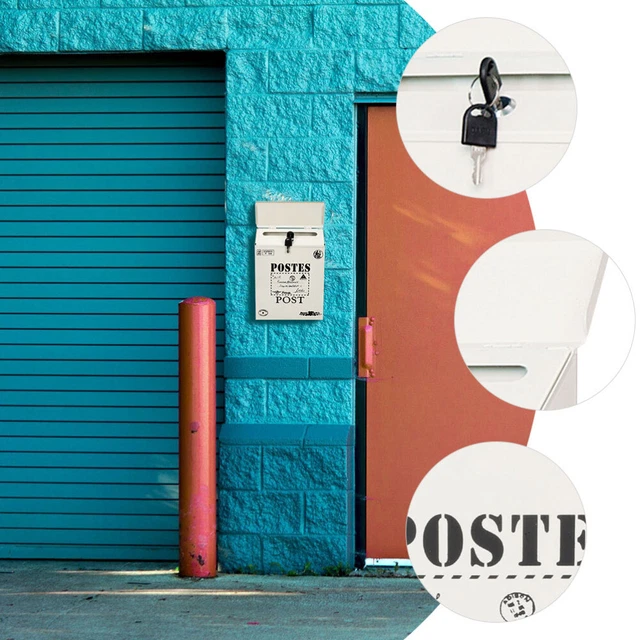 Wall Mount Mailboxes Hanging Mail Organizer Suggestion Box Office 8