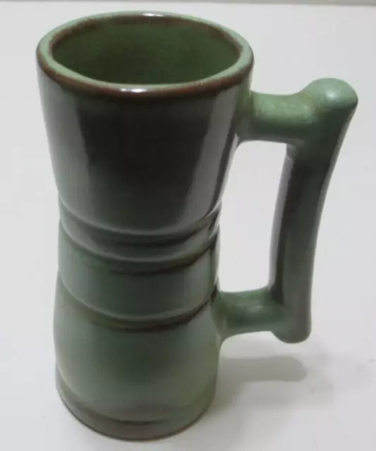 Vintage Frankoma Demitasse Cup 26DC Prairie Green Sapulpa Clay 4 1/2" Tall