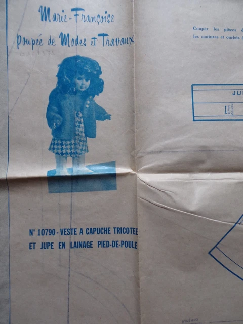Lot Manteaux Et Chapeaux Poupée - Marie-Françoise Mode Et Travaux Nov 1979 - Taille 40
