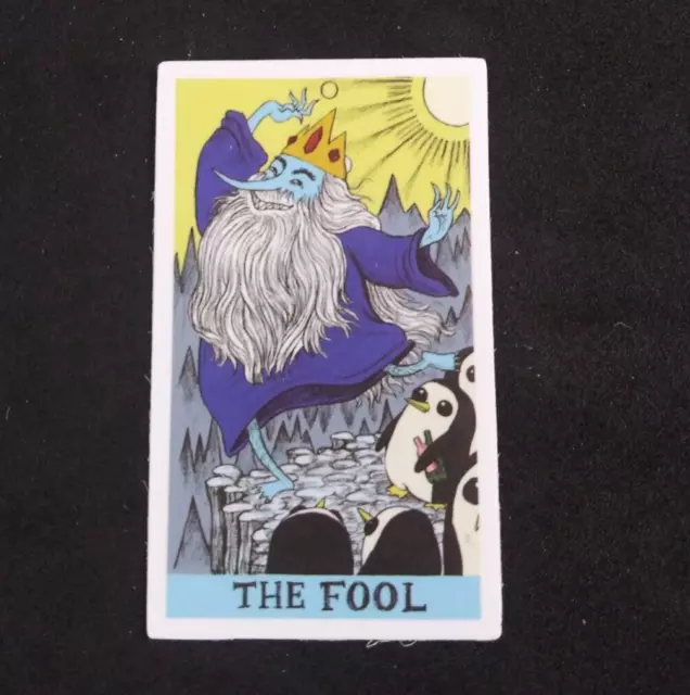 The Fool Mythical Fantasy Tarot Card Sticker 2.5" x 1.5" (T)