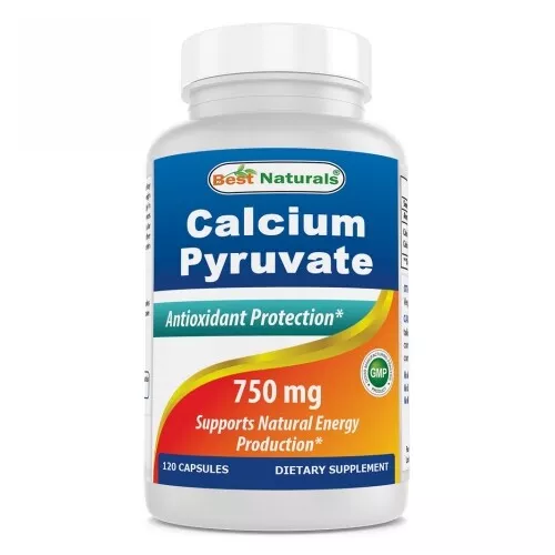 Pyruvate de Calcium 750 MG 120 Capuchons Par Best Naturals