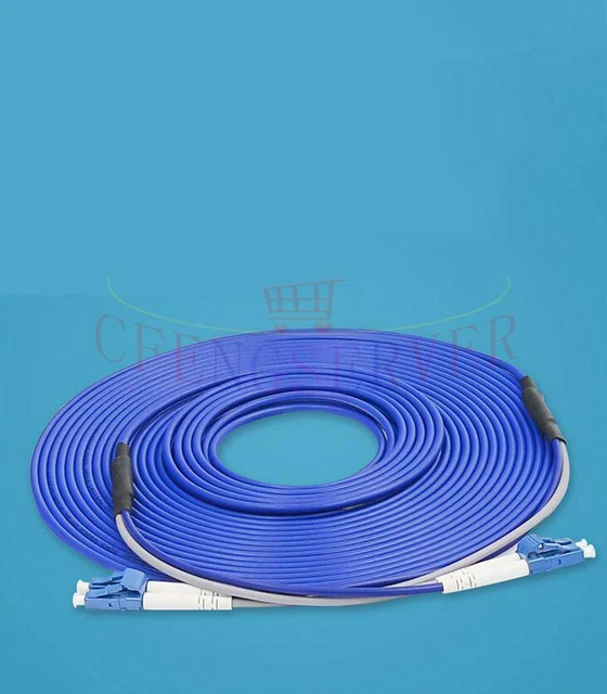 30M ST UPC to LC UPC Fiber Optic Single-Mode Duplex Patch Cable Jumper Cord