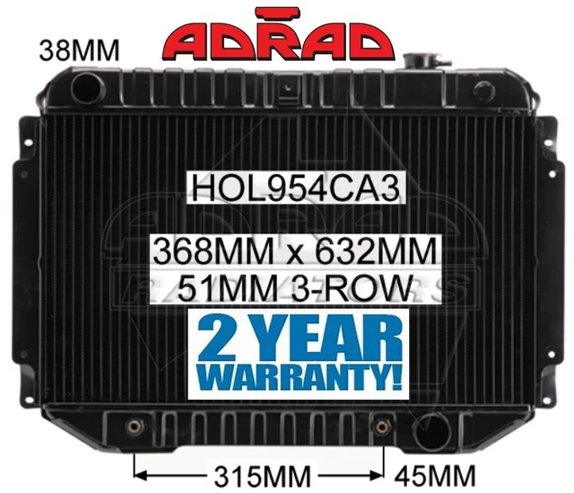 HOLDEN HQ HJ Hx Hz 1970-1980 Torana Lh Lx 1974-1978 Chev V8 Radiator ...