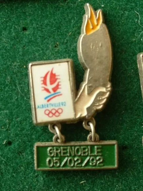 Pin's J.o Albertville 92 - Parcour De La Flamme - Grenoble