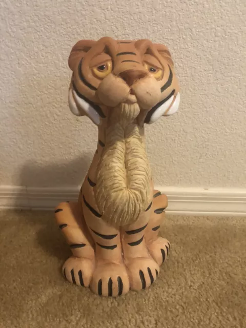 Made in Uruguay Ceramic Handmade Hand Painted Tiger Figure Sculpture 12" Tall