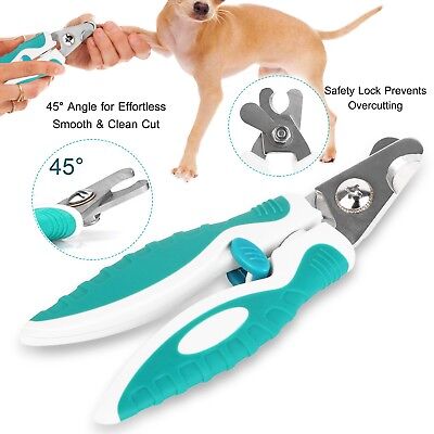 Professional Pet Nail Clippers Stainless Steel Trimmer for Dog Cat Grooming Tool