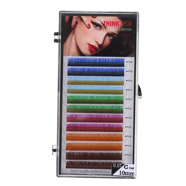Colored Lash Extensions Colored Eyelash Extension Natural False Lashes Simple