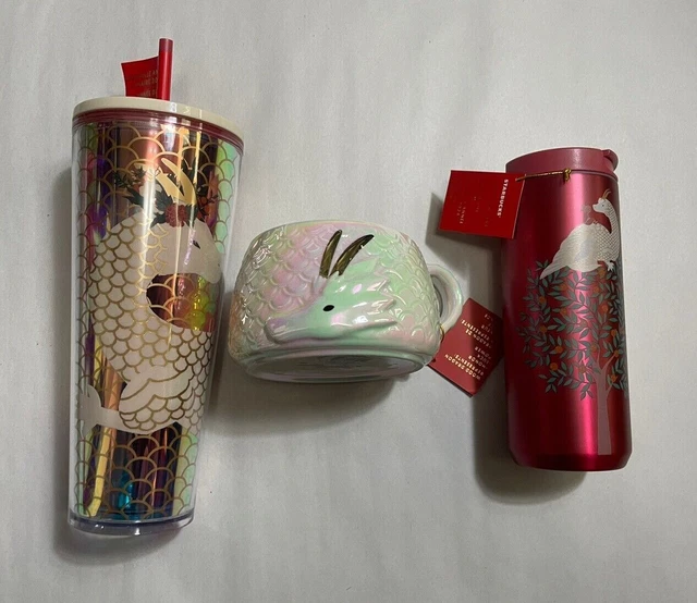 STARBUCKS 2024 LUNAR New Year of the Dragon FULL Set 12oz 14oz 24oz