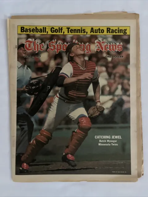 1977 Juli 9 The Sporting Nachrichten Butch Wynegar Minnesota Twins (MH340)