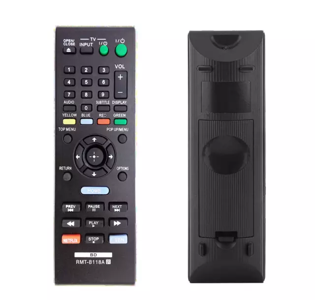 Replace Remote RMT-B118A for Sony Blu-Ray DVD Player BDP-BX18,BDP-S185,BDPBX3100