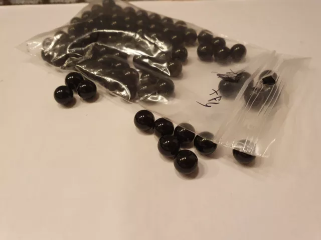 ONYX Lot de 84 Perles - Diamètre 9mm - Pas de trous