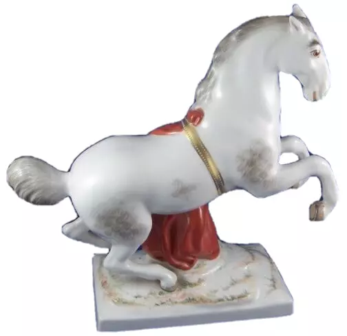 KPM Berlin Art Nouveau Porcelaine Cheval Figurine Porzellan Pferd Figur