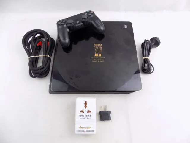 Playstation 4 PS4 Slim Limited Edition Final Fantasy XV Console With Controll...