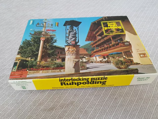 RUHPOLDING Puzzle alt Werbung Reklame 1960 60er Serie Farbenpracht F.X.Schmid