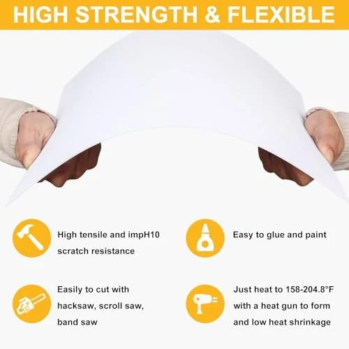 6 PACK ABS Plastic Sheets 8