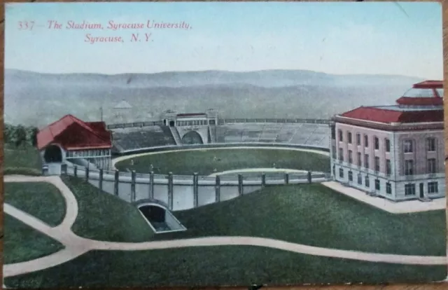 Syracuse, NY 1910 Postcard: Baseball Stadium - Syracuse University, New York