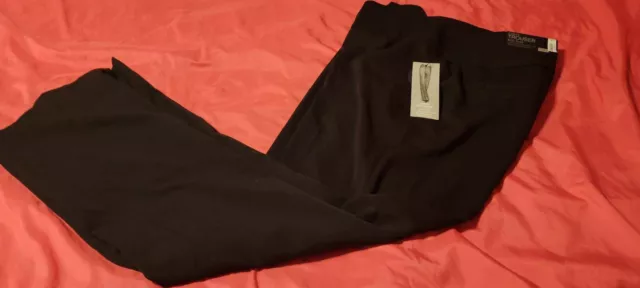 Women's NWT Apt 9 "Curvy Trouser" Slimming Feature Size 10 Black Dress Pants