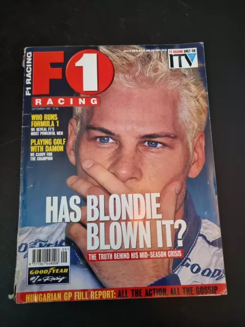 F1 RACING MAGAZINE September 1997 Villeneuve Damon Hill Eddie Jordan