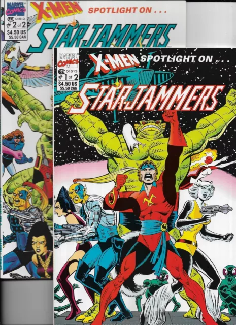 Marvel Comics~  X-Men Spotlight on... Starjammers  #s 1 & 2 (1990) Mini-Series
