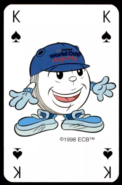 Cricket World Cup 99 (Playing Card) King of Spades Mascot: Yorker England