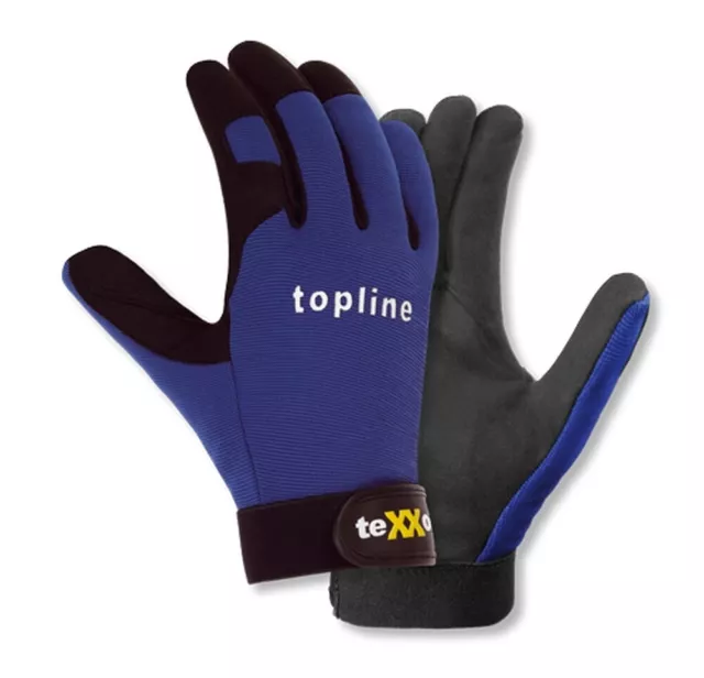 5X texxor topline 2500 Guantes Mecánico Montaje Guantes de Trabajo Talla