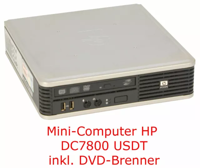 Mini Computer HP Deskpro DC7800 Usdt 2GB Slim DVD Burner 160GB Hard Drive 8xUSB