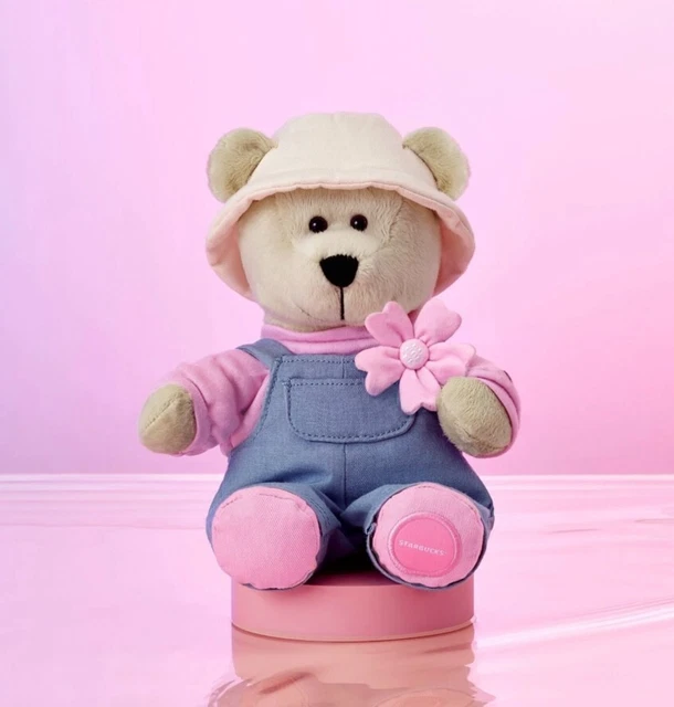 SINGAPORE STARBUCKS 2024 Bearista Bear In Cherry Blossom Outfit 45.99