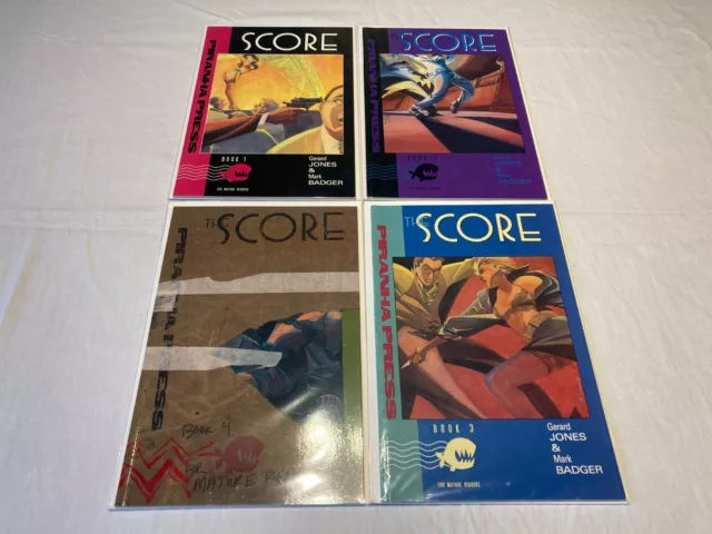 the Score 1-4 NM 9.4 Complete Series Copper Age Piranha Press 1989