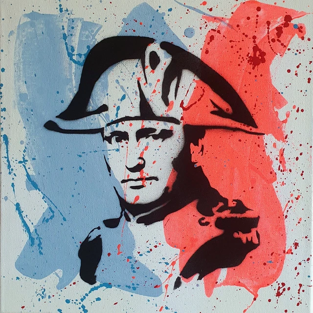 Tableau POP Art Street Art Graffiti Signé SAPCO - Michel Polnareff - France