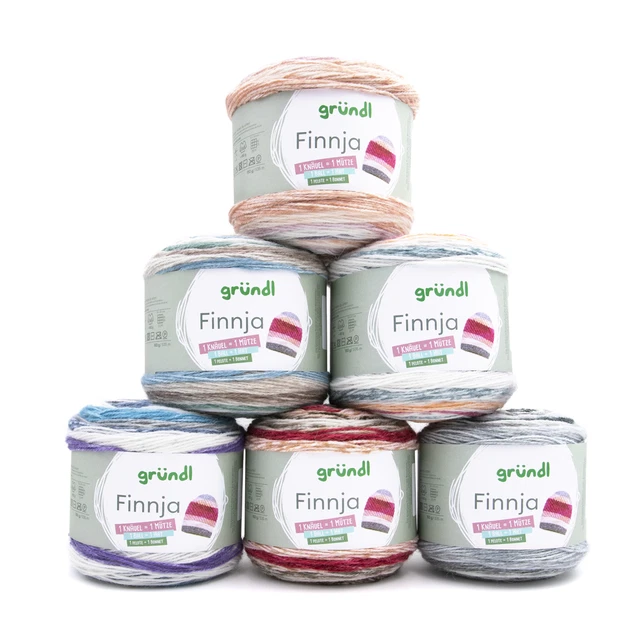 Gründl Finnja,Farbverlaufsbobbel mit 90 % Polyacryl und 10 % Alpaka,150 g/535 m,