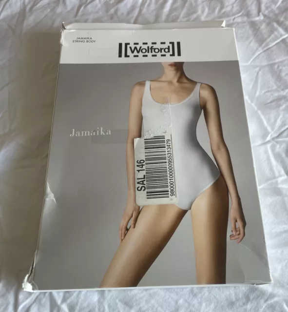 Wolford Jamaika String Body 75011 White Medium $195