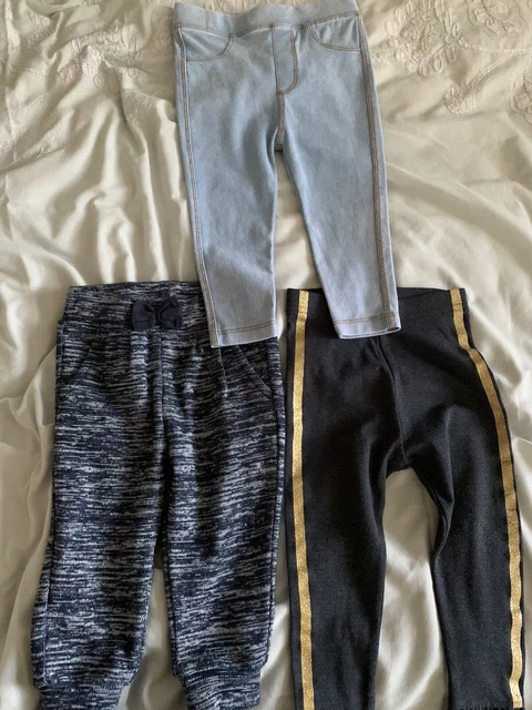 Bundle Baby Girls Leggings/bottoms Sz 12 months