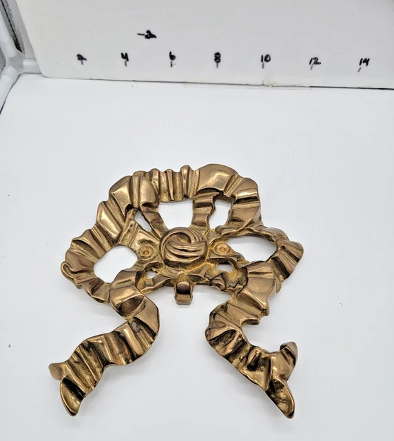 Ribbon Bow The Bombay Company Solid Brass Wall Hanger