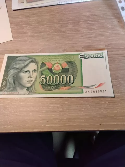 Yougoslavie Yugoslavia BILLET 50000 DINARA 1988   Neuf