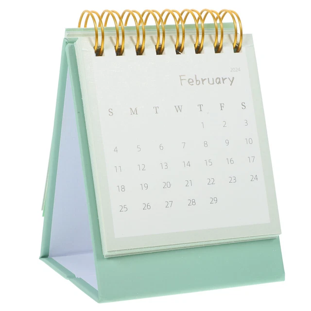 DECORATIVE DESK CALENDARS 2024 Flip Calendar Standing Desk Calendar for