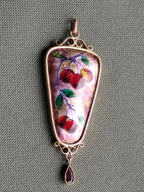 Pendentif Ancien En émail De Limoges Signé H. Devaud - Pièce Numérotée Et Authentique