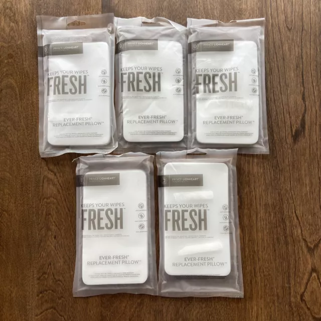 Prince Lionheart Ever-Fresh Replacement Pillows For Use With Warmers Set (5) NIP