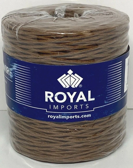 Alambre de unión Royal Imports marrón 673 ft/205m impermeable flor rústica 3t