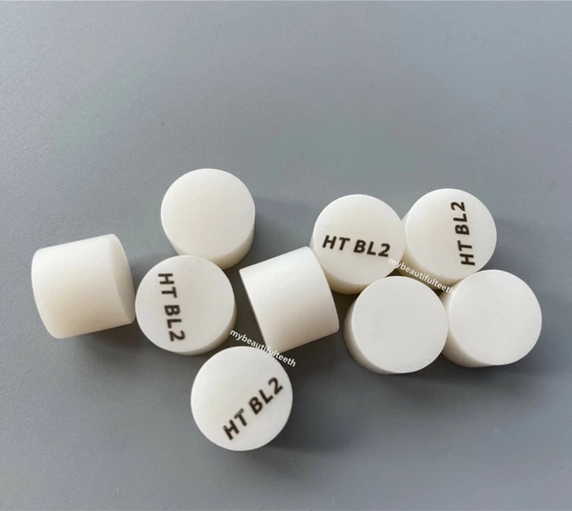 5Pcs Dental Ingots IPS E Max Style Press Ceram Ingot HT BL2 Bleached Denture