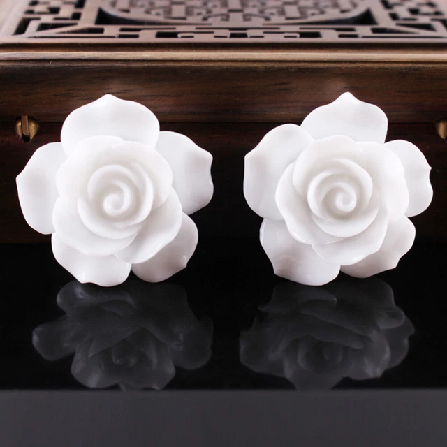 50 Pcs Roses À Plat Tachuelas Boucle D'oreille Accessoires