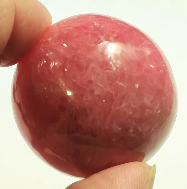 Rodocrosite: grande cabochon circa 43 mm rotondo - rosa - opaco - circa 350 carati