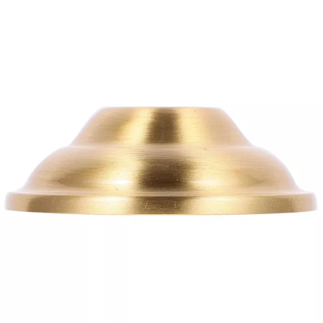 Metal Light Bulb Finial Base Flat Brass Lamp Holder Base Flat Cup for Light