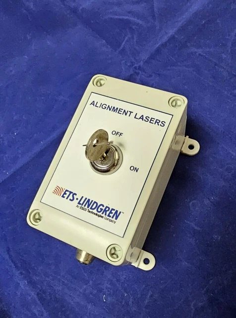 ETS-LINDGREN ALIGNMENT LASERS key switch ON-OFF box with Key