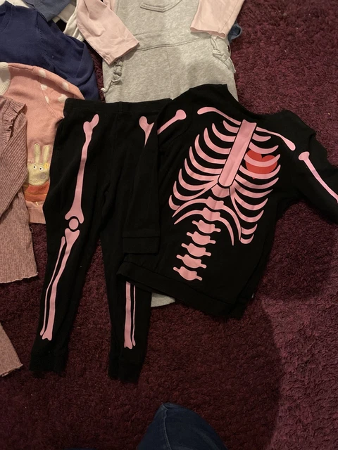 Girls Clothes Bundle Age 3-4 years dungarees long sleeve tops cardigans hoodie 2