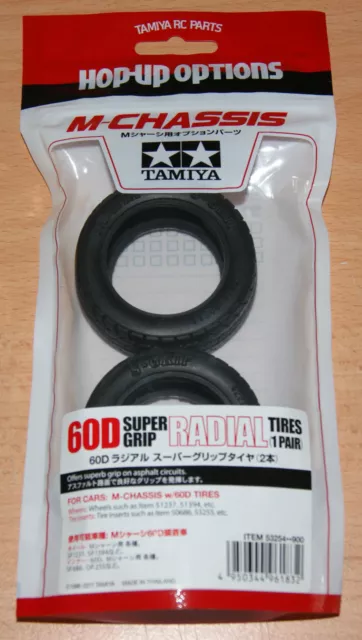 Tamiya 53254 M-Chassis 60D Super Grip Radial Tires/Tyres (M03/M04/M05/M06/M07)